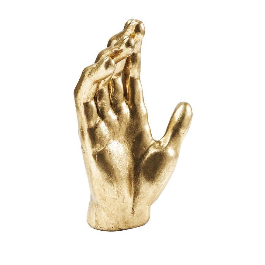 Golden Hand — Decorative Hand-Shaped Sculpture (Gilded, Hand-Finished)