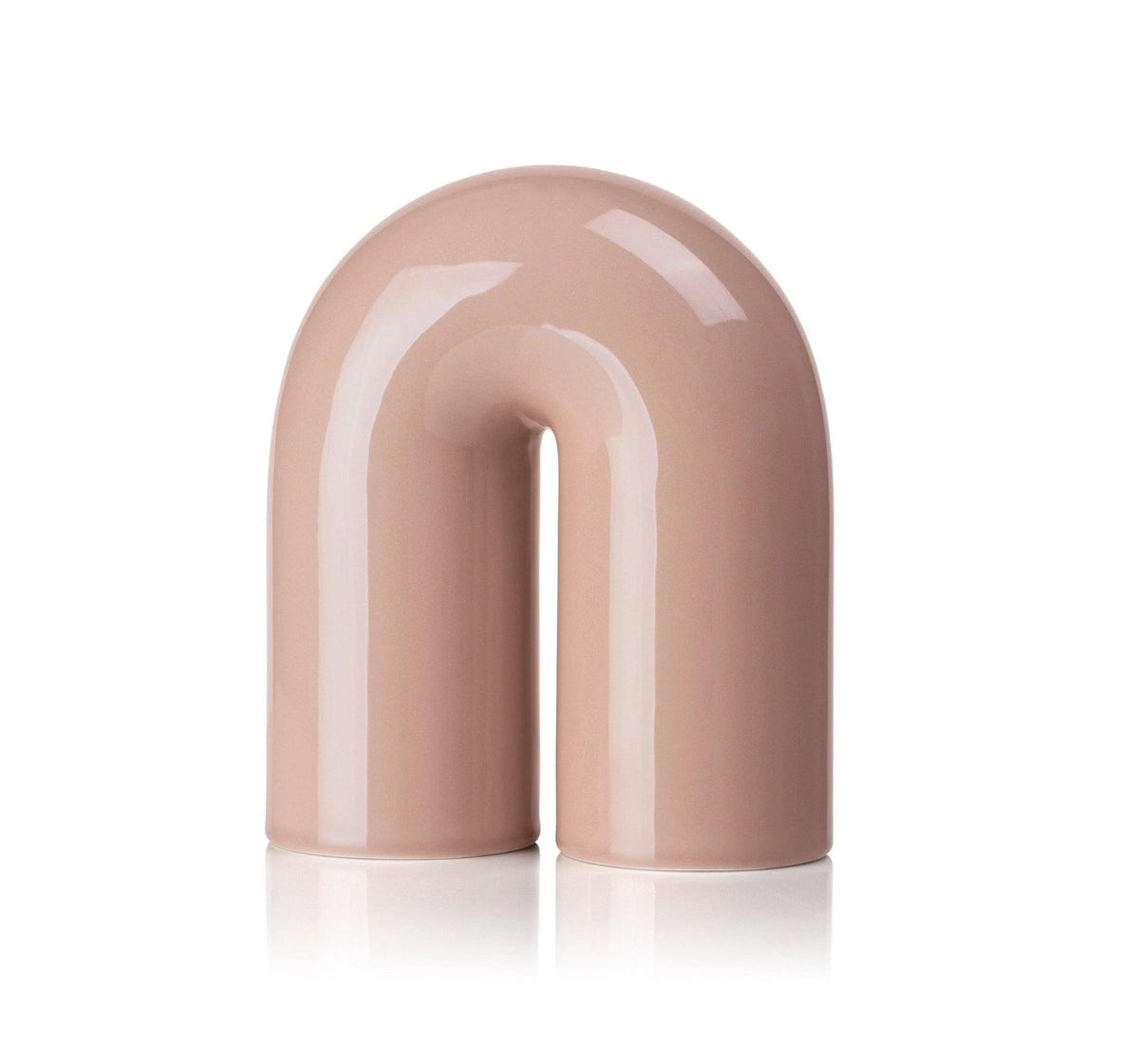 Arch Powder Pink — Decorative Ceramic Sculpture in an Arch Shape (Handmade)