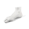 Antique Foot — Decorative Foot-Shaped Sculpture (Matte White, Handmade)