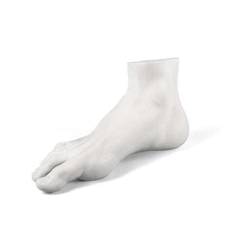 Antique Foot — Decorative Foot-Shaped Sculpture (Matte White, Handmade)
