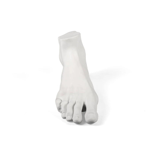 Antique Foot — Decorative Foot-Shaped Sculpture (Matte White, Handmade)