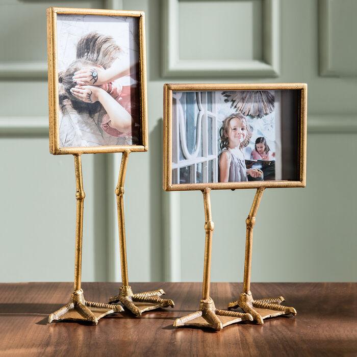 Duck Feet — Decorative Photo Frame on Brass Legs (Handmade)