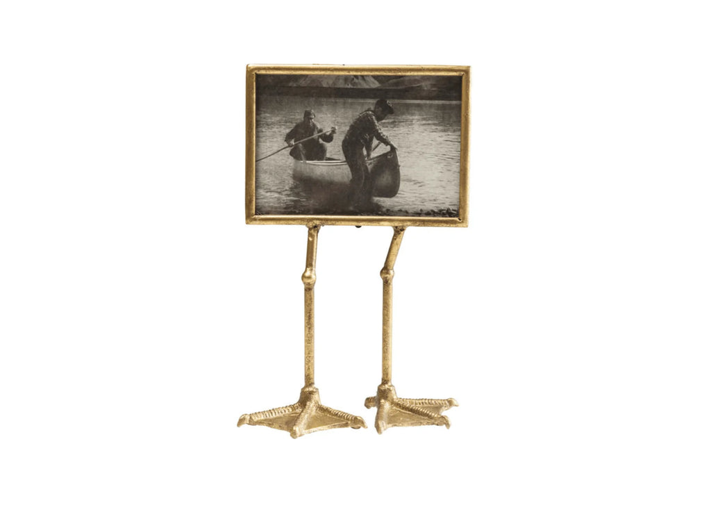 Duck Feet — Decorative Photo Frame on Brass Legs (Handmade)
