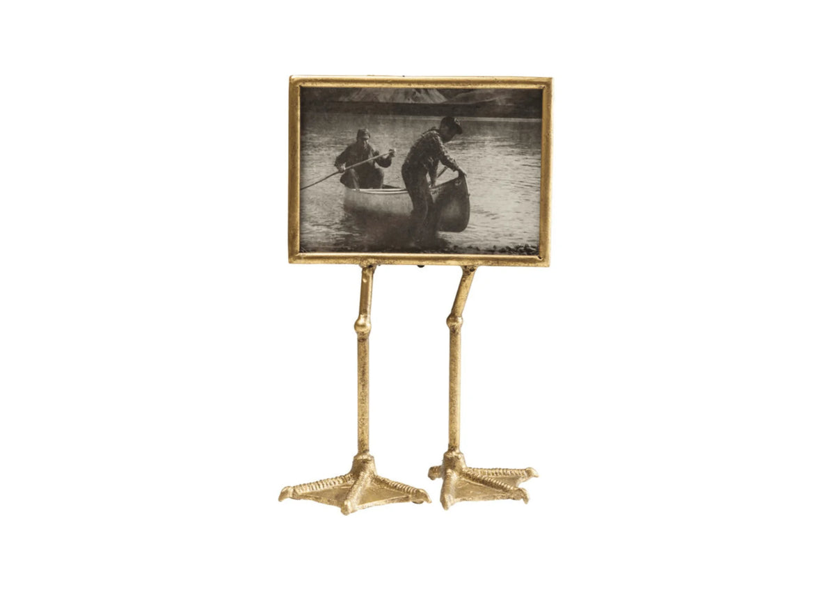 Duck Feet — Decorative Photo Frame on Brass Legs (Handmade)