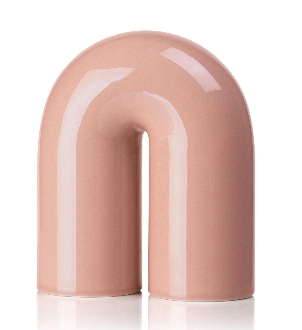 Arch Powder Pink — Decorative Ceramic Sculpture in an Arch Shape (Handmade)
