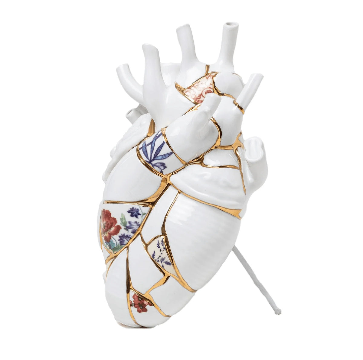 Heart in Bloom — Anatomical Heart Porcelain Vase (Handmade)